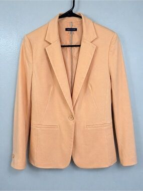 Theory Peach Single-Button Blazer